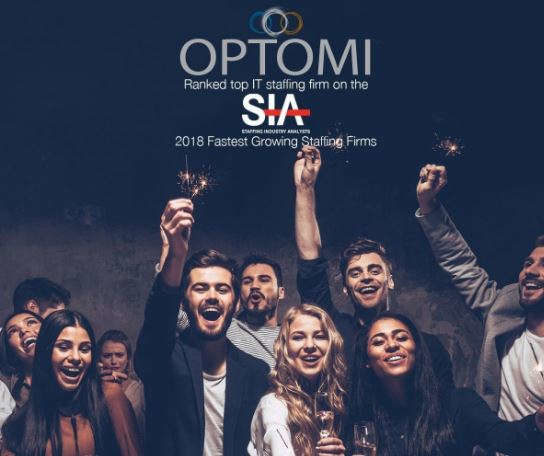 Optomi Ranked Top IT Staffing Firm On The 2018 Fastest Growing Staffing Firms List From SIA